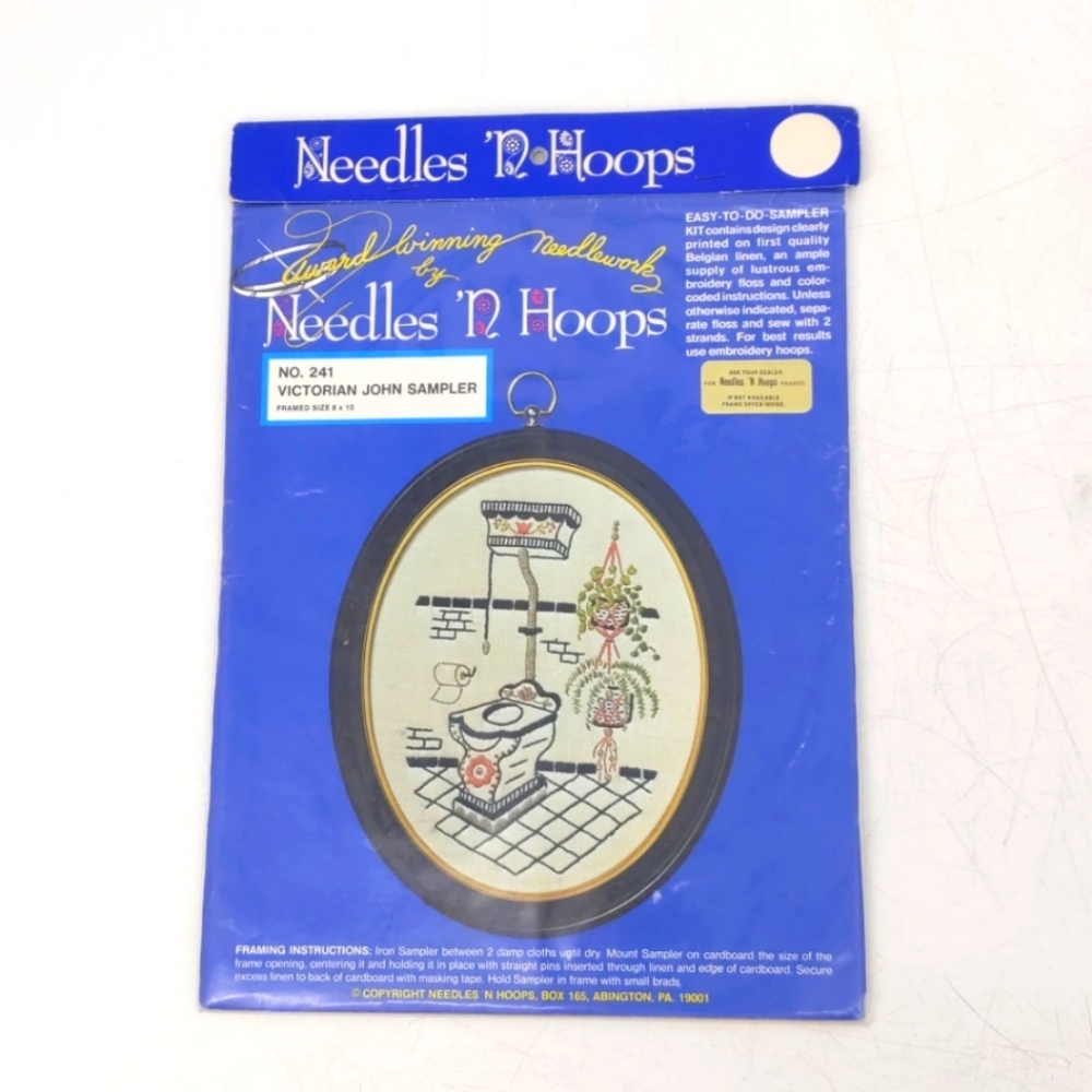 Needles N Hoops Victorian John Sampler Kit NEW NIP